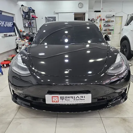 테슬라 모델3 수명 다된 랩핑지 깔끔하게 제거해 드렸습니다 / 인천랩핑 / 인천 남동구 논현동