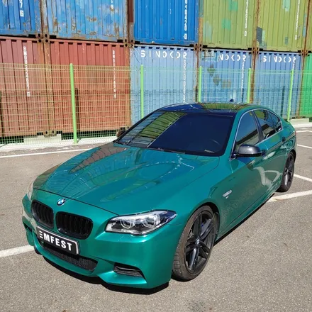 인천랩핑 BMW 520d f10 다크그린펄 전체랩핑 시공기/5시리즈 랩핑/청라랩핑 / 인천 남동구 논현동
