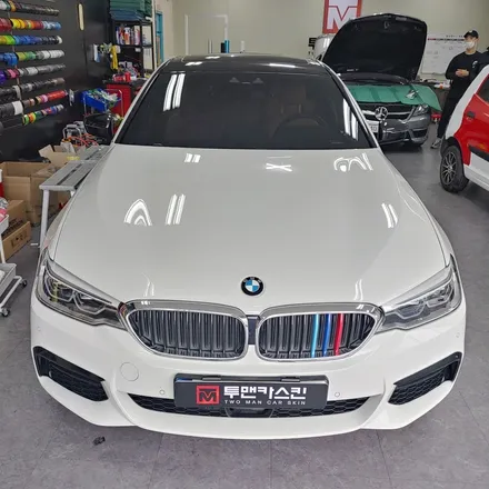 [투맨카스킨]BMW 5시리즈 G30 부분랩핑 / 루프스킨 / 사이드미러 랩핑 / 유광블랙랩핑 / 인천랩핑 / 청라랩핑 / 인천 남동구 논현동