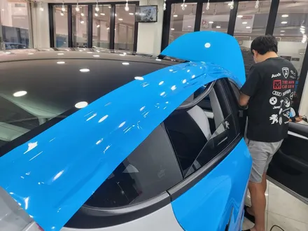 테슬라 모델3 랩핑 잘하는곳 / AX Wrap Gloss Sky Blue / 파란색랩핑 / 인천 모델3랩핑전문점 / 인천 서구 랩핑 / 에이엑스랩핑 / ax필름 / 인천 서구, 부평, 부천