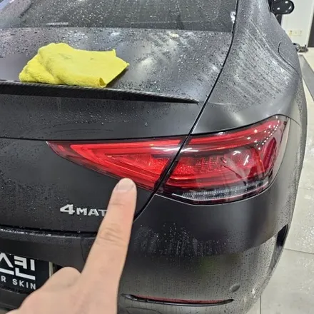 벤츠 CLS450, 사틴 블랙 랩핑 + 라이트블랙 PPF 시공 후기 / 인천 남동구 논현동