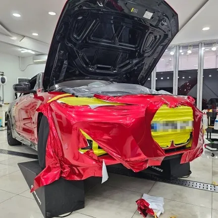 인천 BMW 랩핑 전문 – 420i 컨버터블 EMFEST 소울무빙레드 시공기 / 인천 남동구 논현동
