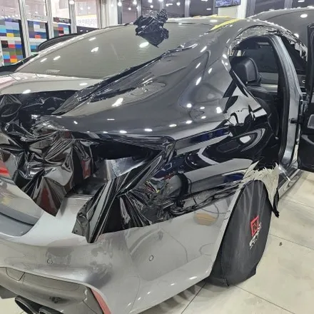 BMW m550d 리페어블랙 전체랩핑 시공기 / 라이트 톤 다운 PPF 작업까지 진행 / 인천 랩핑 PPF 전문점 / 인천 남동구 논현동