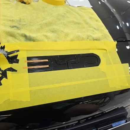 BYD 씨라이언7 신차 블랙아웃! 전후면 BYD 엠블럼 랩핑 & 레터링 제거 시공 / 인천 남동구 논현동