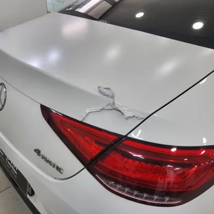 인천 랩핑제거 잘하는곳 / 벤츠 CLS 400d 수명다된 랩핑 필름 제거 하기 / 깔끔하게 원상복구 해드렸습니다 ^^ / 인천 남동구 논현동