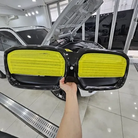 BMW ix3 그릴랩핑 사이드미러랩핑 디퓨져랩핑 / 3m2080 유광블랙 / 인천 남동구 논현동