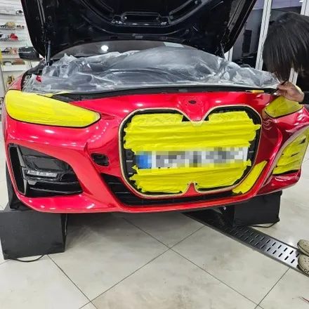 인천 BMW 랩핑 전문 – 420i 컨버터블 EMFEST 소울무빙레드 시공기 / 인천 남동구 논현동