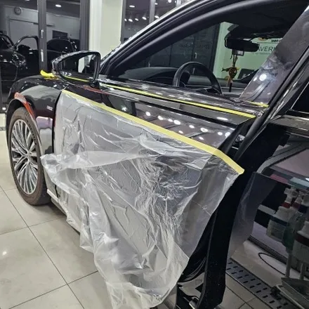 아우디 A8L 55TFSI 전체 크롬죽이기 – 3M2080 유광블랙 시공 / 부천랩핑 / 인천 남동구 논현동