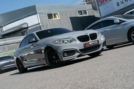 인천 랩핑 BMW 220d 에이버리 락그레이 전체랩핑 / 크레용 랩핑/공구리 랩핑/ bmw 2시리즈 랩핑/청라랩핑 / 인천 남동구 논현동
