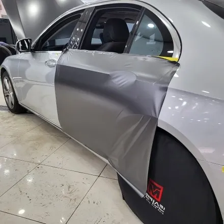 인천랩핑 벤츠 E클래스 E220d 사틴다크그레이 전체랩핑 시공 포스팅 / 랩핑하시고 조금 더 타시기로 결정하셨네요 ㅎㅎ / 인천 남동구 논현동