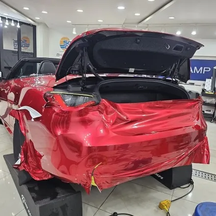 인천 BMW 랩핑 전문 – 420i 컨버터블 EMFEST 소울무빙레드 시공기 / 인천 남동구 논현동
