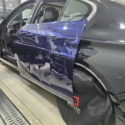 BMW 5시리즈 랩핑 전문 | 520d 탄자나이트 블루 컬러 + PPF 시공 / 인천 남동구 논현동