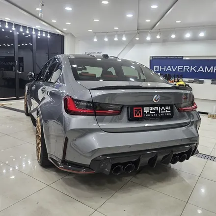 BMW M3 전체랩핑 제거, 2년 사용 후 깔끔한 원상복구! 인천 랩핑 전문점 투맨카스킨 / 인천 남동구 논현동