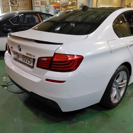 인천 랩핑 BMW 520d 다이아몬드화이트 전체랩핑/5시리즈 전체랩핑 / 인천 남동구 논현동