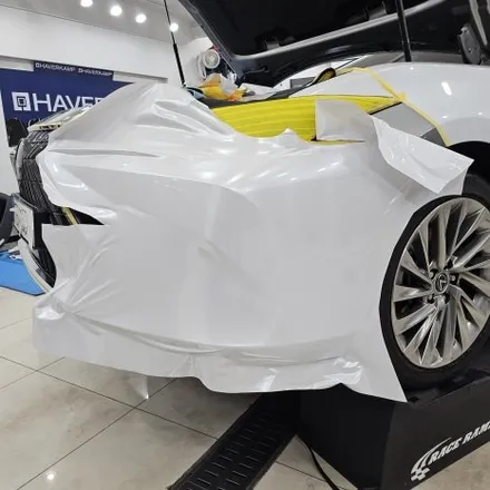 렉서스 ES300h 전체랩핑 / 글로스 메탈릭 화이트 랩핑 / 인천랩핑 / 인천 남동구 논현동