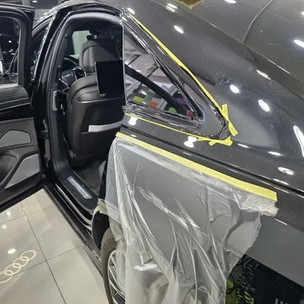 아우디 A8L 55TFSI 전체 크롬죽이기 – 3M2080 유광블랙 시공 / 부천랩핑 / 인천 남동구 논현동