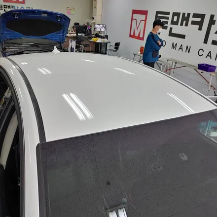 인천 랩핑 sm5 루프스킨 포스팅/에이버리데니슨 블랙유광/청라랩핑/인천랩핑전문점 / 인천 남동구 논현동