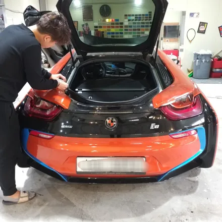 [투맨카스킨] BMW i8 전체랩핑 시공 포스팅 / 캔디레드 랩핑 / bmw i8 랩핑전문점 / 유니크한 차량을 더욱 유니크하게 만들기 / 청라랩핑 / 인천 남동구 논현동