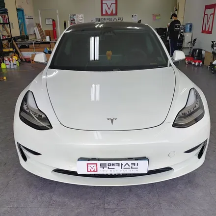 [투맨카스킨] 테슬라 모델3 전체랩핑 / 3m2080 유광블랙 / 모델3 솔리드블랙 / 순정과흡사한랩핑 / 인천랩핑 / 청라랩핑 / 인천 서구, 부평, 부천