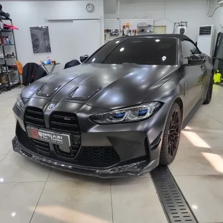 BMW M4 기존 사틴블랙 랩핑 제거 후 오토벨벳 문스톤 그레이 컬러로 전체랩핑 재 시공 해드렸습니다^^ 추가로 커스텀 데칼까지!/ BMW M4 랩핑 전문점 투맨카스킨 / 파주랩핑 / 인천 남동구 논현동