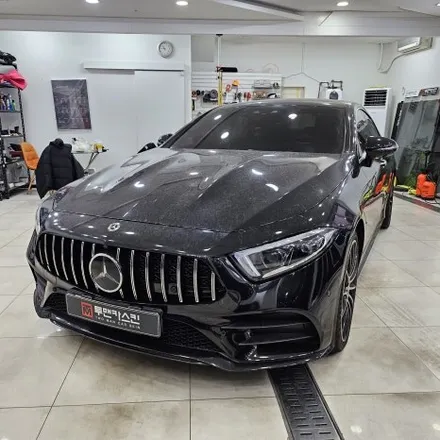 벤츠 CLS450 사틴블랙 전체랩핑 / 라이트 톤다운 작업으로 포스있는 벤츠 CLS 차량으로 만들어 드렸습니다 / 송도랩핑 투맨카스킨 / 인천 남동구 논현동