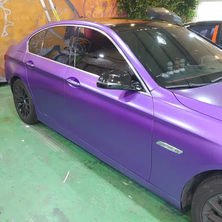 인천 랩핑 BMW 5시리즈 사틴퍼플메탈릭 전체 랩핑 포스팅/에이버리데니슨 / 인천 남동구 논현동