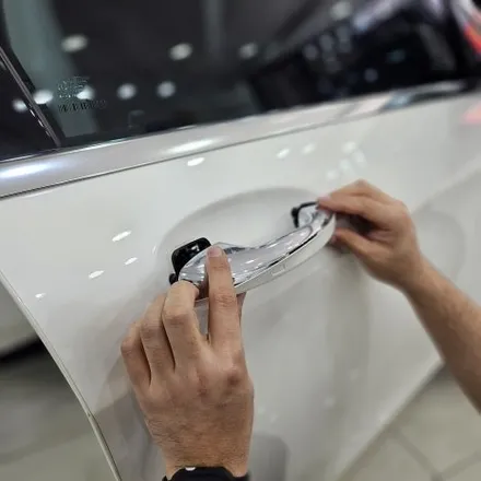 벤츠 S클래스 S350d 사이드스텝 실버크롬 포인트랩핑 / 도어컵PPF 작업 / 인천 남동구 논현동