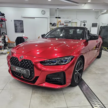인천 BMW 랩핑 전문 – 420i 컨버터블 EMFEST 소울무빙레드 시공기 / 인천 남동구 논현동