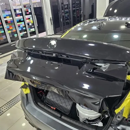 BMW m550d 리페어블랙 전체랩핑 시공기 / 라이트 톤 다운 PPF 작업까지 진행 / 인천 랩핑 PPF 전문점 / 인천 남동구 논현동