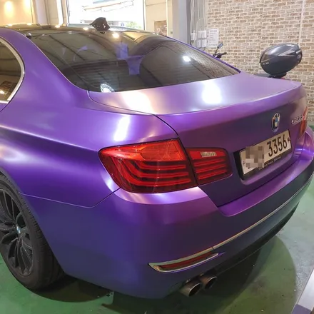 인천 랩핑 BMW 5시리즈 사틴퍼플메탈릭 전체 랩핑 포스팅/에이버리데니슨 / 인천 남동구 논현동