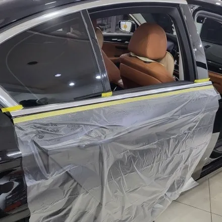 인천랩핑 BMW 크롬죽이기 잘하는곳을 찾으신다면 투맨카스킨 입니다^^ / BMW 5시리즈 전체 크롬죽이기 / 3m2080 유광블랙으로 시공 / 인천 남동구 논현동