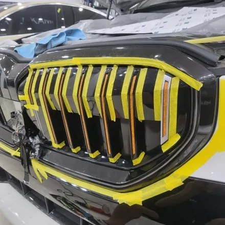 BMW 신형 5시리즈 G60 아이코닉글로우 키드니 그릴 랩핑 / 3m2080 유광블랙 시공 / 인천랩핑 / 인천 남동구 논현동