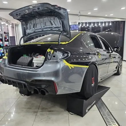 BMW m550d 리페어블랙 전체랩핑 시공기 / 라이트 톤 다운 PPF 작업까지 진행 / 인천 랩핑 PPF 전문점 / 인천 남동구 논현동