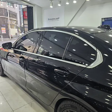 BMW 320i 윈도우 크롬죽이기 제거 및 도어컵 PPF 제거 작업 후기 / 인천 남동구 논현동