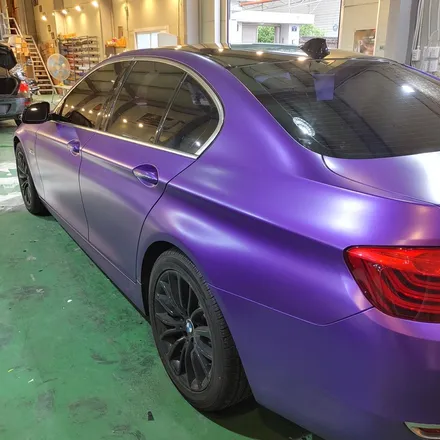 인천 랩핑 BMW 5시리즈 사틴퍼플메탈릭 전체 랩핑 포스팅/에이버리데니슨 / 인천 남동구 논현동