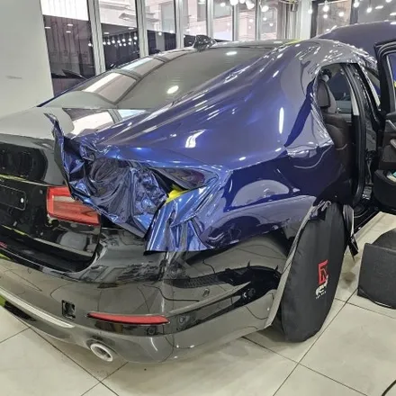 BMW 5시리즈 랩핑 전문 | 520d 탄자나이트 블루 컬러 + PPF 시공 / 인천 남동구 논현동