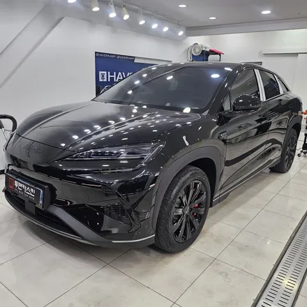 BYD 씨라이언7 신차 블랙아웃! 전후면 BYD 엠블럼 랩핑 & 레터링 제거 시공 / 인천 남동구 논현동