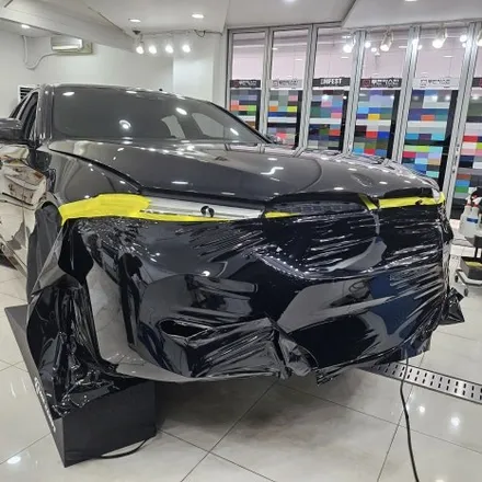BMW m550d 리페어블랙 전체랩핑 시공기 / 라이트 톤 다운 PPF 작업까지 진행 / 인천 랩핑 PPF 전문점 / 인천 남동구 논현동