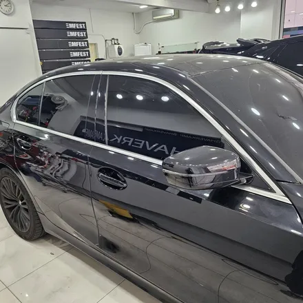 BMW 320i 윈도우 크롬죽이기 제거 및 도어컵 PPF 제거 작업 후기 / 인천 남동구 논현동