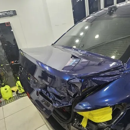 BMW 5시리즈 랩핑 전문 | 520d 탄자나이트 블루 컬러 + PPF 시공 / 인천 남동구 논현동