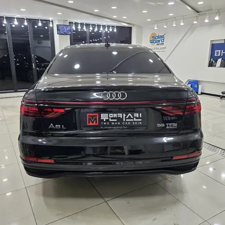 아우디 A8L 55TFSI 전체 크롬죽이기 – 3M2080 유광블랙 시공 / 부천랩핑 / 인천 남동구 논현동