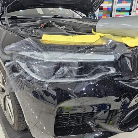 BMW m550d 리페어블랙 전체랩핑 시공기 / 라이트 톤 다운 PPF 작업까지 진행 / 인천 랩핑 PPF 전문점 / 인천 남동구 논현동