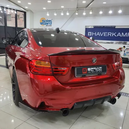 인천랩핑 잘하는곳 / BMW 4시리즈 쿠페 전체랩핑 시공 포스팅 / 오토벨벳 BMW 어벤츄린 레드 컬러로 강렬한느낌으로 시공완료 / BMW 4쿠페 랩핑 전문점 / 투맨카스킨 / 인천 남동구 논현동