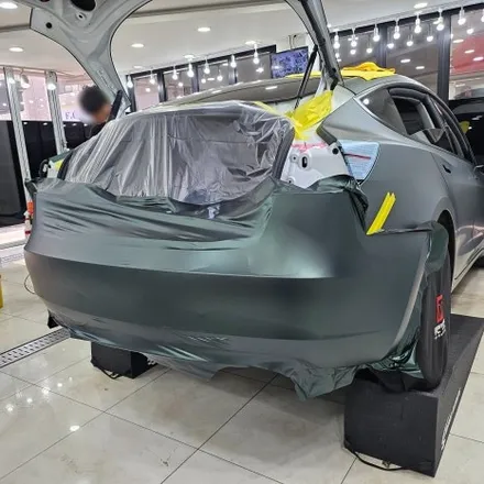 인천랩핑 테슬라 모델3 랩핑제거 후 전체랩핑 재시공 / 인천 남동구 논현동