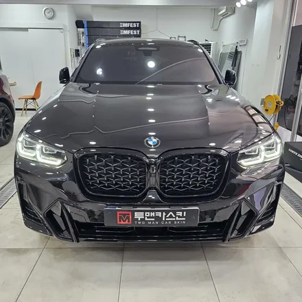 BMW X4 블랙 차량 생활보호PPF & 스포일러 + 블랙 레터링 작업 / 인천 남동구 논현동