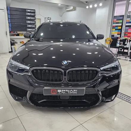 BMW m550d 리페어블랙 전체랩핑 시공기 / 라이트 톤 다운 PPF 작업까지 진행 / 인천 랩핑 PPF 전문점 / 인천 남동구 논현동