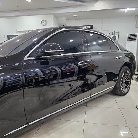 벤츠 S580 전체랩핑 재시공, 사틴화이트펄에서 화이트골드스파클로 완벽 변신 / 인천 남동구 논현동