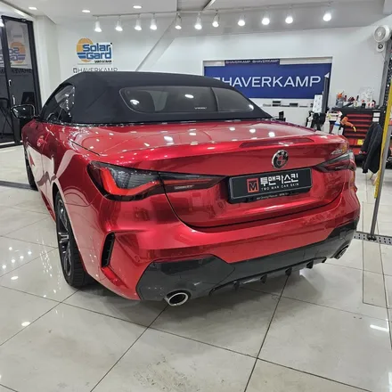 인천 BMW 랩핑 전문 – 420i 컨버터블 EMFEST 소울무빙레드 시공기 / 인천 남동구 논현동