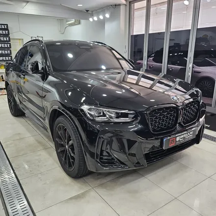 BMW X4 블랙 차량 생활보호PPF & 스포일러 + 블랙 레터링 작업 / 인천 남동구 논현동