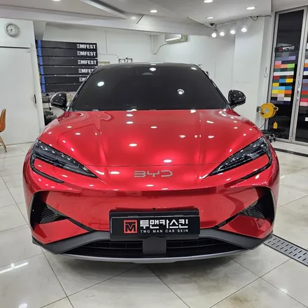 BYD 씨라이언7 전국 1호 투톤 전체랩핑 – 소울무빙레드로 완성된 압도적 존재감 / 인천 남동구 논현동